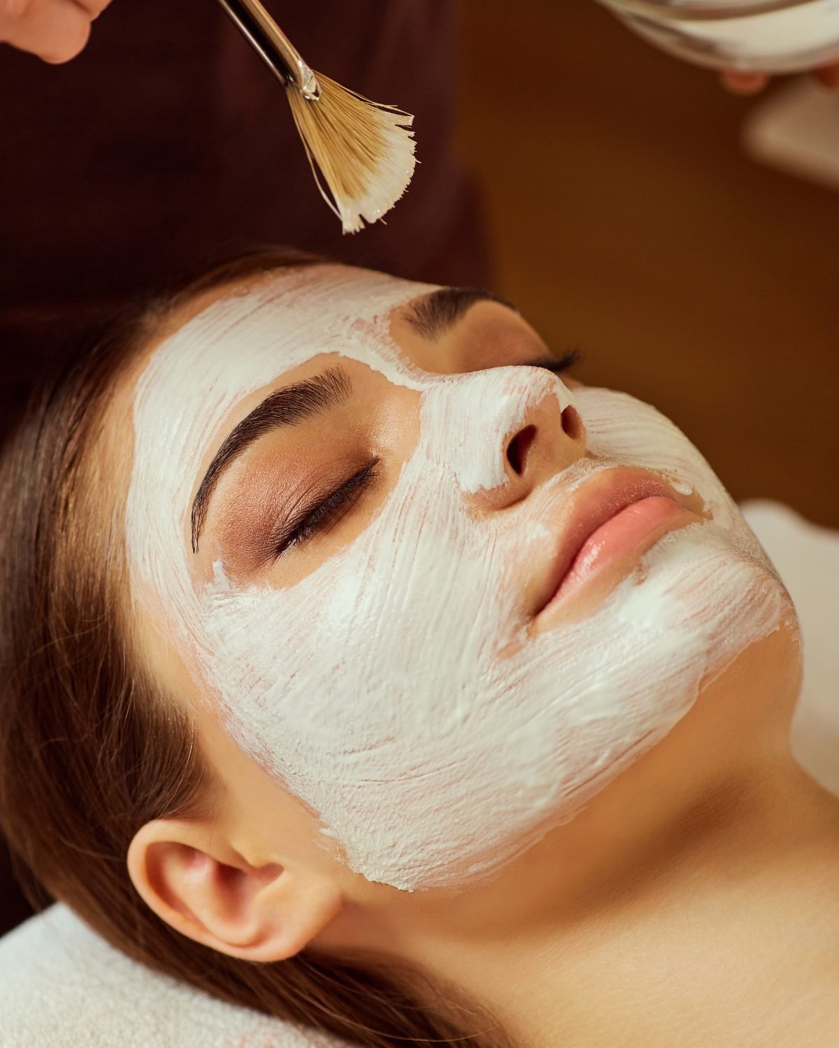 Facial treatment at Crystal Scissori
